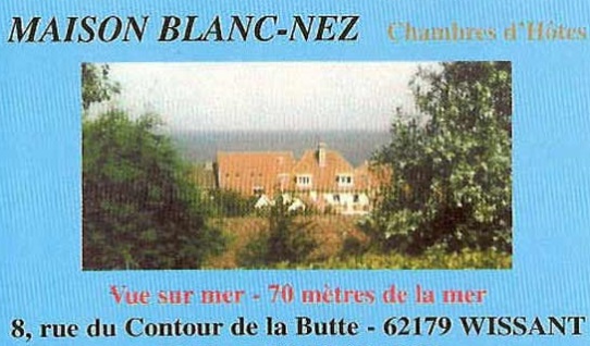 Visitenkarte Maison Blanc-Nez.
